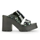 Miista Women's Ava Speckle Heeled Sandals - Black