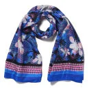 Matthew Williamson Graphic Floral Occasion Scarf - Ink Image 1