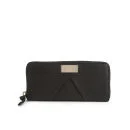 Marc by Marc Jacobs Marchive Pleat Front Slim Zip Around Leather Purse - Black