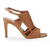 BOSS Hugo Boss Women's Moiry Leather Strappy Heeled Sandals - Light/Pastel Brown - Image 1