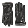 Knutsford Men's Cashmere Lined Deerskin Leather Gloves - Black - Image 1