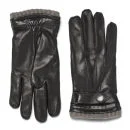 Knutsford Men's Cashmere Lined Deerskin Leather Gloves - Black