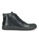 Opening Ceremony Men's Classic Leather High-Top Trainers - Marble Green Image 1