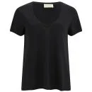American Vintage Women's Jacksonville V Neck T-Shirt - Black Image 1