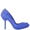 Melissa Women's Spikes 11 Peep Toe Heels - Blue/Silver - Image 1