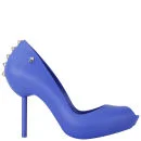 Melissa Women's Spikes 11 Peep Toe Heels - Blue/Silver