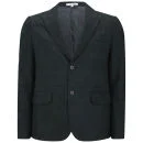 Carven Men's Imprint Flannel 2-Button Jacket - Dark Green
