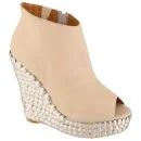 Jeffrey Campbell Women's Tick Studded Wedges - Nude Image 1