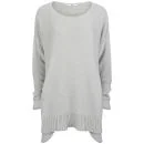 D.EFECT Women's Garey Cotton Sweater - Light Grey