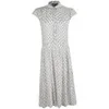 Great Plains Women's Get Knotted Print Dress - Double Cream/Black - Image 1