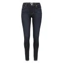 Paige Women's Hoxton Zip Stream Jeans - Dark Blue Image 1