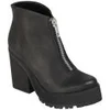 Miista Women's Virginia Zip Front Heeled Leather Boots - Black - Image 1