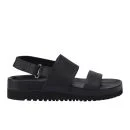 Senso Women's Iggy Leather Slide Sandals - Black Image 1