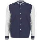 Edwin Men's Baller Cotton Shirt - Navy/Off White