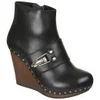 See By Chloé Women's Wedged Leather Ankle Boots - Black - Image 1