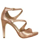 Diane von Furstenberg Women's Jujette Metallic Sandals - Rose Gold