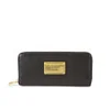 Marc by Marc Jacobs Classic Q Leather Slim Zip Around Purse - Black - Image 1