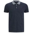 Scotch & Soda Men's Fancy Collar Jersey Polo Shirt - Navy Image 1