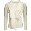GROA Women's Boiled Wool Jacket - Winter White Image 1