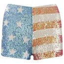 Wildfox Women's America Glitter Shorts - Multi