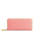 Marc by Marc Jacobs Sophisticato Fluoro Slim Zip Around Leather Purse - Coral Multi