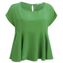 D.EFECT Women's Ida Spring Blouse - Irish Green Image 1