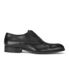 Mr. Hare Men's Miles Lace-Up Toe Cap Leather Shoes - Black - Image 1