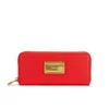 Marc by Marc Jacobs Classic Q Leather Slim Zip Around Purse - Infra Red - Image 1