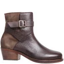 H Shoes by Hudson Women's Daytona Suede Buckle Boots - Brown