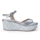 Penelope Chilvers Women's Isla Leather Flatforms - Silver Image 1