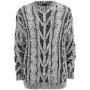 Joseph Women's Contrast Cable Sweater - Black/White Image 1