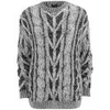 Joseph Women's Contrast Cable Sweater - Black/White - Image 1
