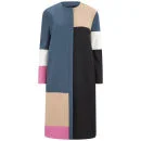 D.EFECT Women's Megan Patchwork Colour Block Coat - Multi
