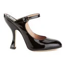 Vivienne Westwood Women's Almond Toe Sabot Renaissance Patent Heels - Black