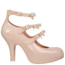 Vivienne Westwood for Melissa Women's 3 Strap Elevated Bow Heels - Nude