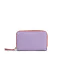 Marc by Marc Jacobs Sophisticato Fluoro Zip Leather Card Case - Purple Multi Image 1