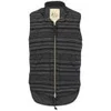 Monitaly Men's Quilt Geo Stripe Vest - Black - Image 1