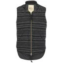 Monitaly Men's Quilt Geo Stripe Vest - Black Image 1