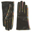 Paul Smith Accessories Women's Swirl Leather Insert Gloves - Black Image 1