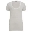 Denham Women's Striped T-Shirt - Chalk Image 1