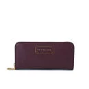 Marc by Marc Jacobs Leather Too Hot To Handle Slim Zip Around Purse - Madder Carmine