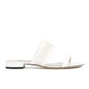 Diane von Furstenberg Women's Flavia Two Part Leather Sandals - White/Nude