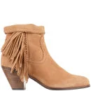 Sam Edelman Women's Louie Fringed Suede Ankle Boots - Whiskey Image 1