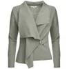 GROA Women's Boiled Wool Jacket - Light Grey - Image 1