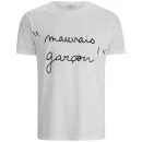 Carven Men's 'Mauvais Garcon!' Bad Boy T-Shirt - White Image 1