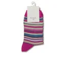 Paul Smith Accessories Women's Signature Stripe Ankle Socks - Pink