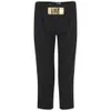 Love Moschino Women's Gold Buckled Trousers - Black - Image 1