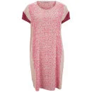 Custommade Women's Silk Print Dress - Pink Sand