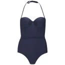 French Connection Women's Andreanna Swimming Costume - Navy Image 1