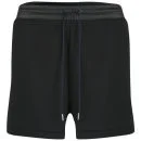 T by Alexander Wang Women's Leather Waistband Sweat Shorts - Black